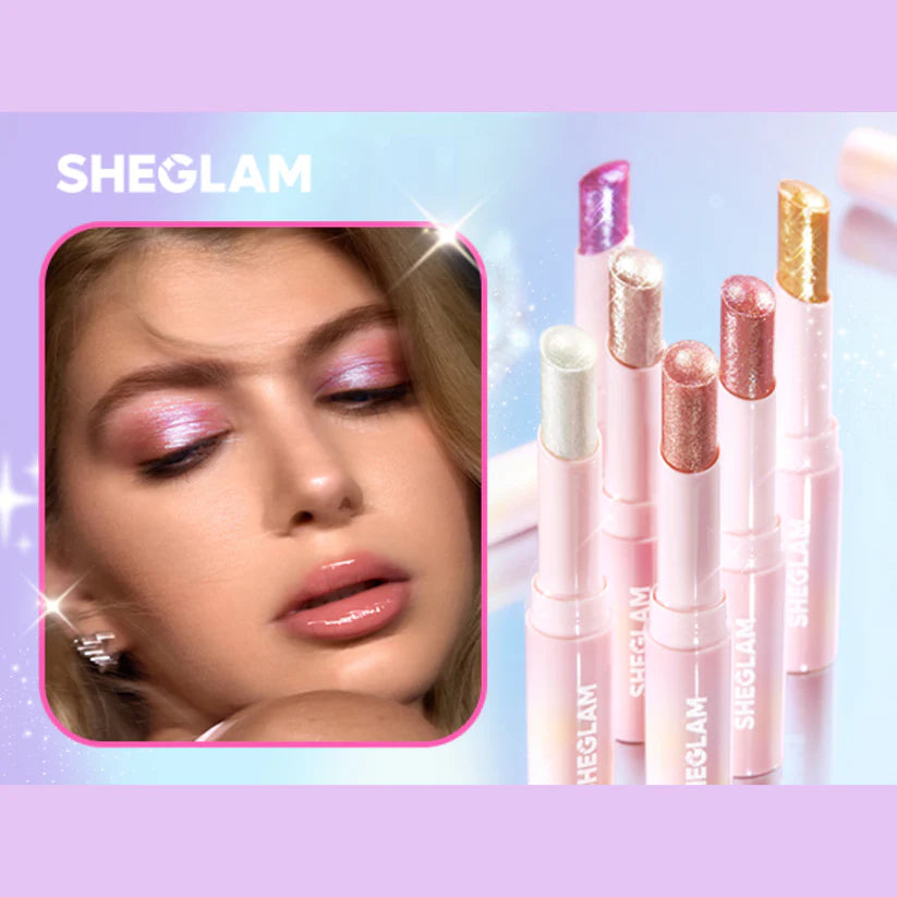 Luxury Glitter Eyeshadow Sticks (6 colours) – Smooth Creamy Easy Blend, Waterproof Eye Shadow