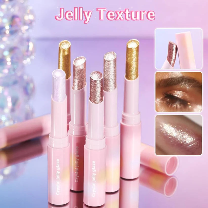 Luxury Glitter Eyeshadow Sticks (6 colours) – Smooth Creamy Easy Blend, Waterproof Eye Shadow