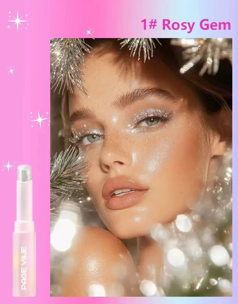 Luxury Glitter Eyeshadow Sticks (6 colours) – Smooth Creamy Easy Blend, Waterproof Eye Shadow