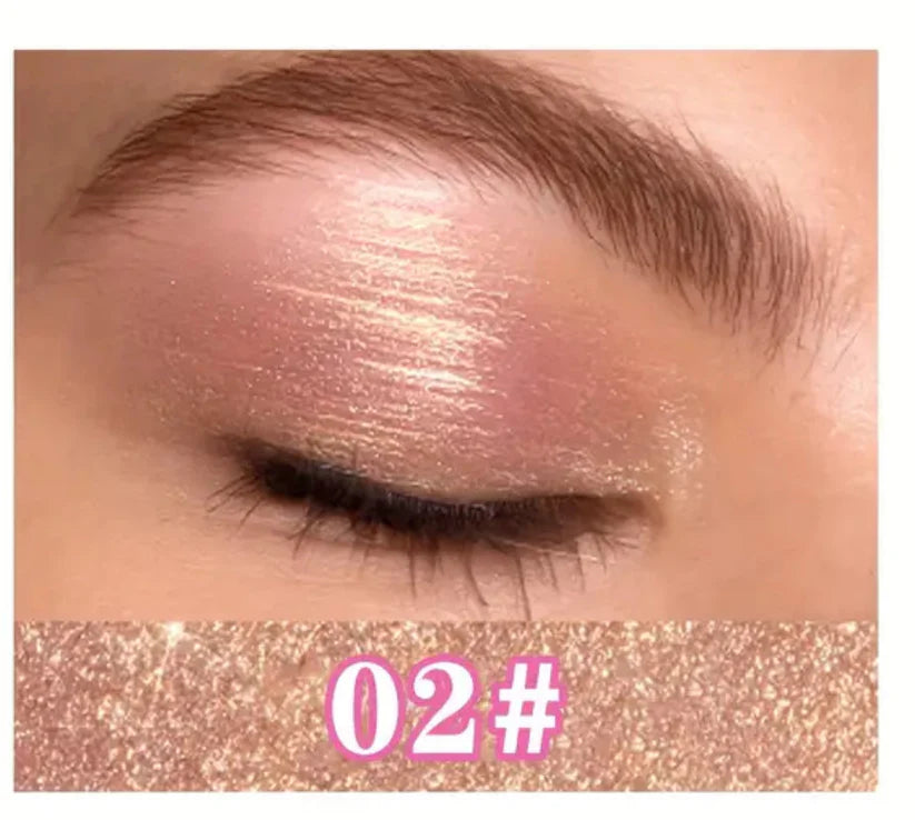 Luxury Glitter Eyeshadow Sticks (6 colours) – Smooth Creamy Easy Blend, Waterproof Eye Shadow