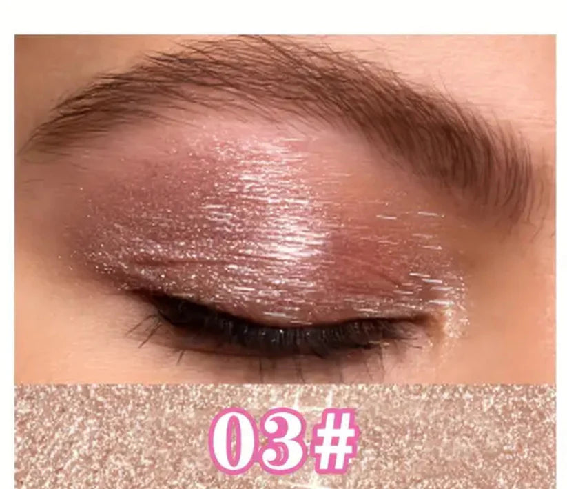Luxury Glitter Eyeshadow Sticks (6 colours) – Smooth Creamy Easy Blend, Waterproof Eye Shadow